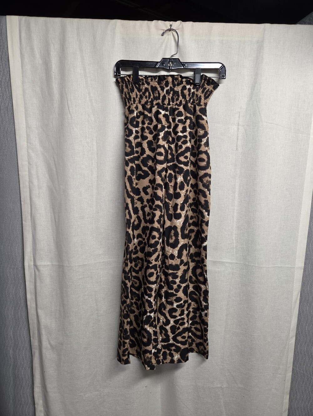 Leopard Print Pants - Brown/Black